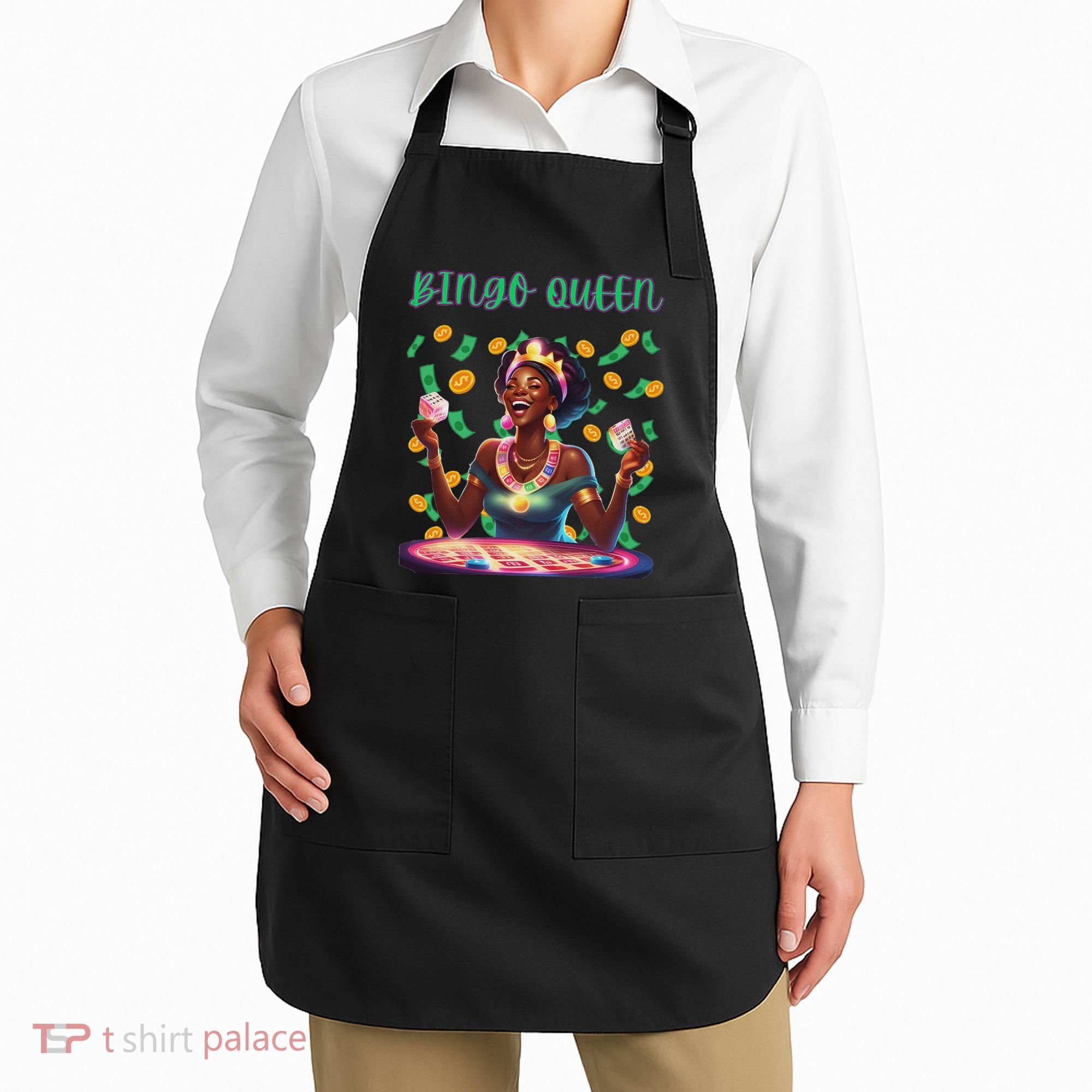  Laughing Bingo Queen Apron