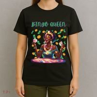  Laughing Bingo Queen T-Shirt thumb 4