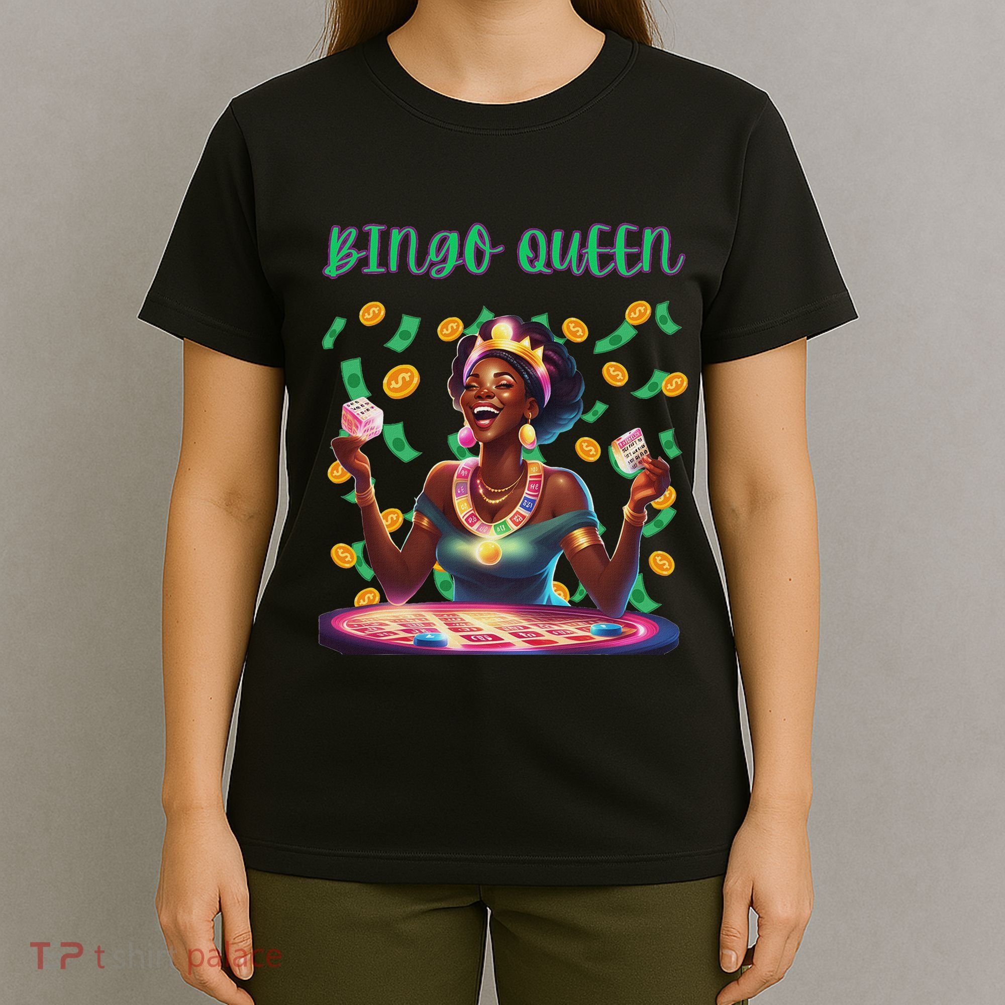  Laughing Bingo Queen T-Shirt