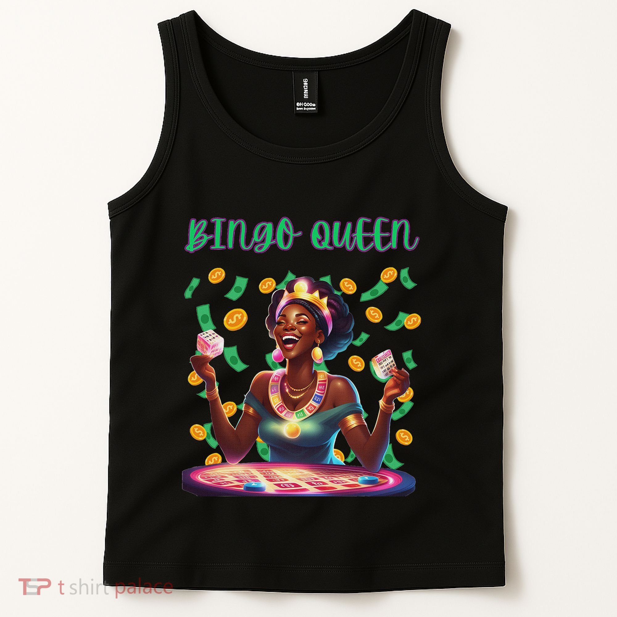  Laughing Bingo Queen Tank Top
