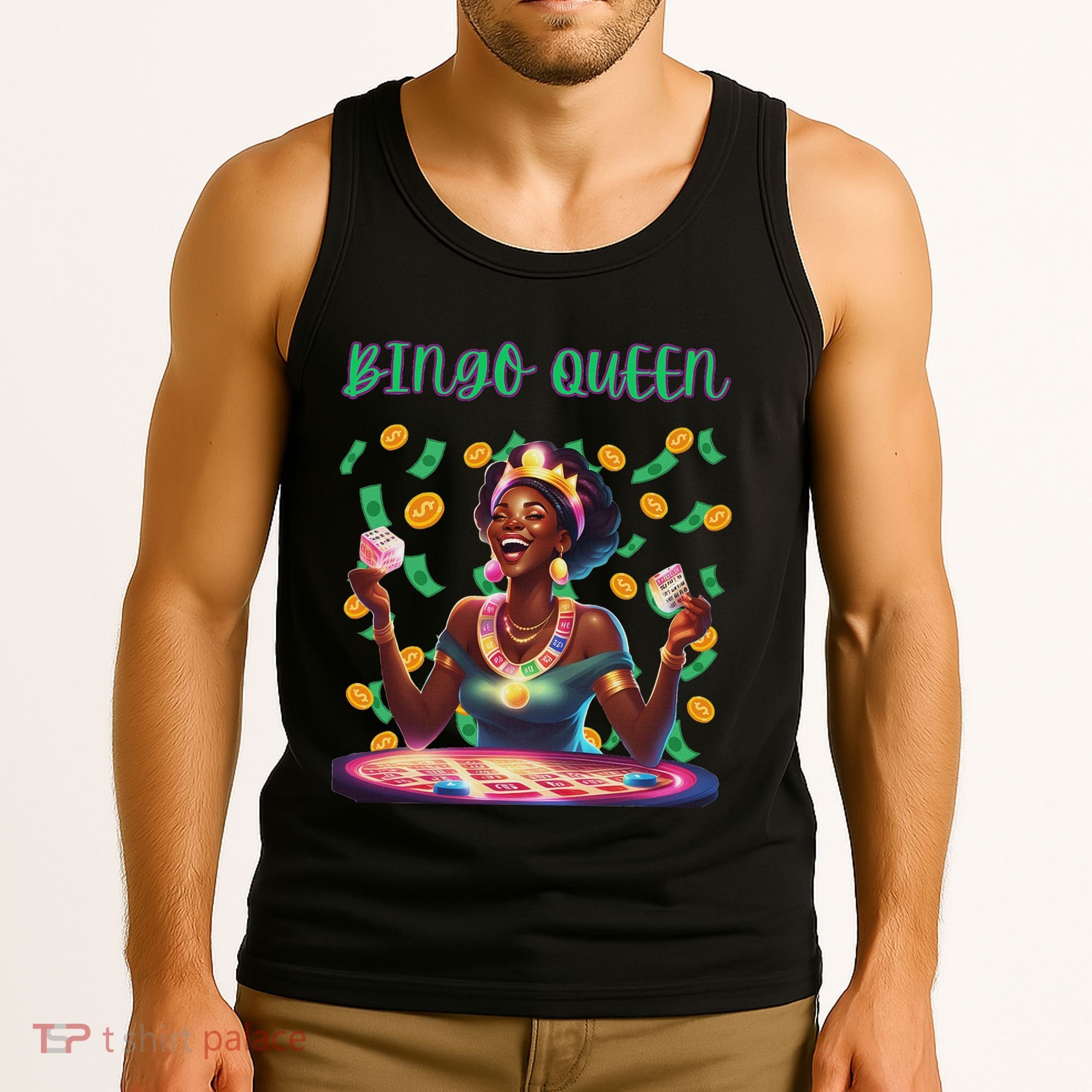  Laughing Bingo Queen Tank Top