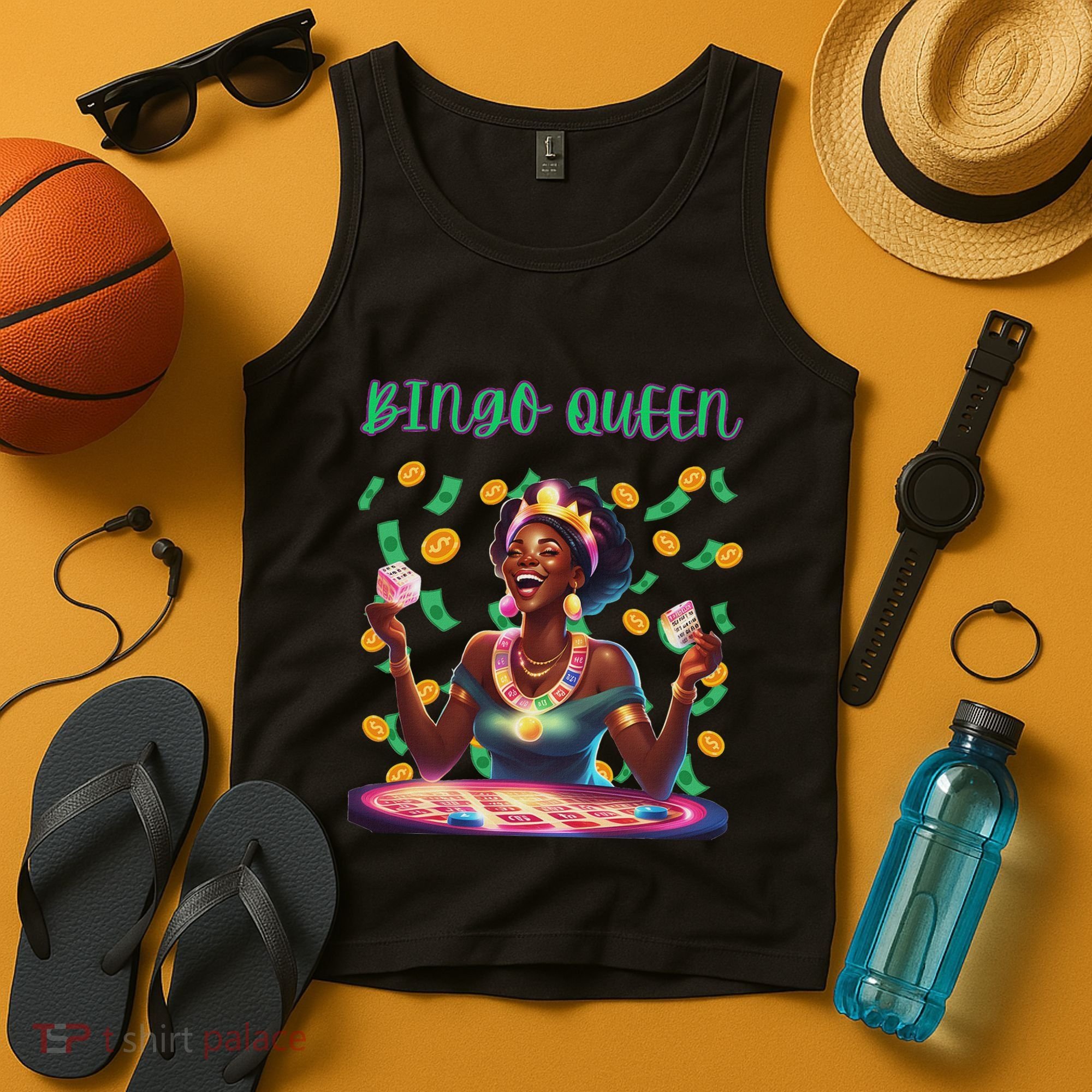  Laughing Bingo Queen Tank Top