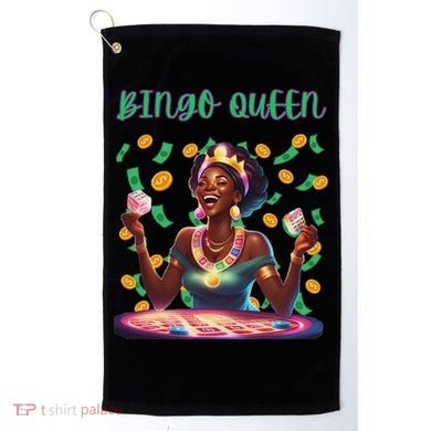  Laughing Bingo Queen Golf Towel