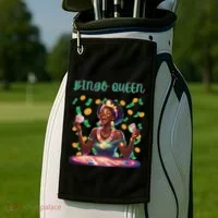  Laughing Bingo Queen Golf Towel thumb 2