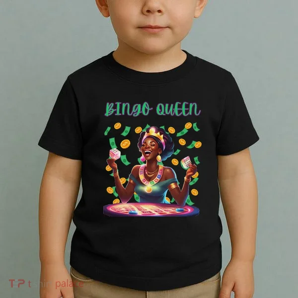  Laughing Bingo Queen Toddler T-Shirt