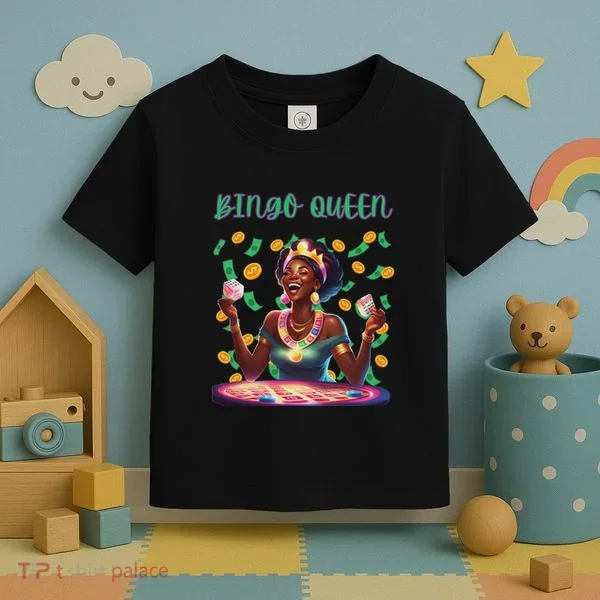  Laughing Bingo Queen Toddler T-Shirt