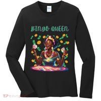  Laughing Bingo Queen Women's Long Sleeve Shirt thumb 0