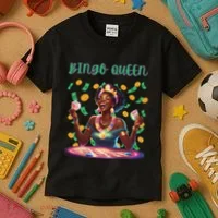  Laughing Bingo Queen Kids T-Shirt thumb 3
