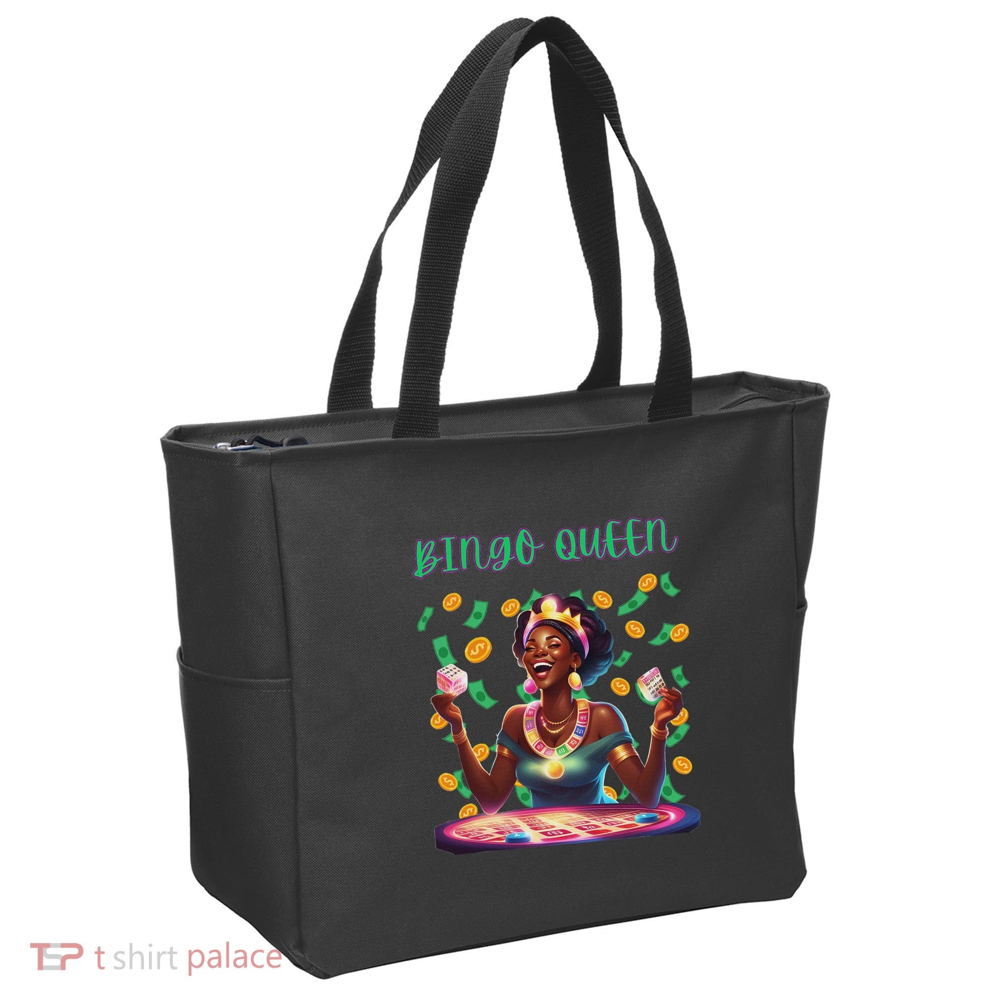  Laughing Bingo Queen Tote Bag