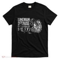 Lineman Because Quarterbacks Heroes Need American Football T-Shirt thumb 0