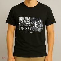Lineman Because Quarterbacks Heroes Need American Football T-Shirt thumb 3