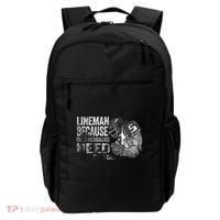 Lineman Because Quarterbacks Heroes Need American Football Backpack thumb 0