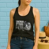 Lineman Because Quarterbacks Heroes Need American Football Women's Tank Top thumb 2