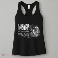 Lineman Because Quarterbacks Heroes Need American Football Women's Tank Top thumb 3