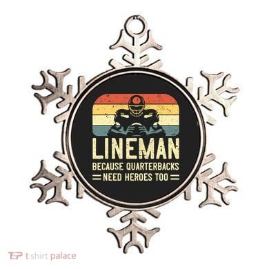 Lineman Because Quarterbacks Need Heroes Too Ornament