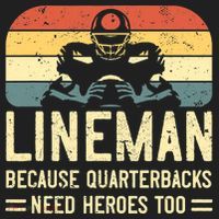 Lineman Because Quarterbacks Need Heroes Too Hat thumb 2