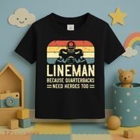 Lineman Because Quarterbacks Need Heroes Too Toddler T-Shirt thumb 3