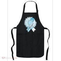 Light Blue Ribbon Sunflower Prostate Cancer Awareness Month Apron thumb 0
