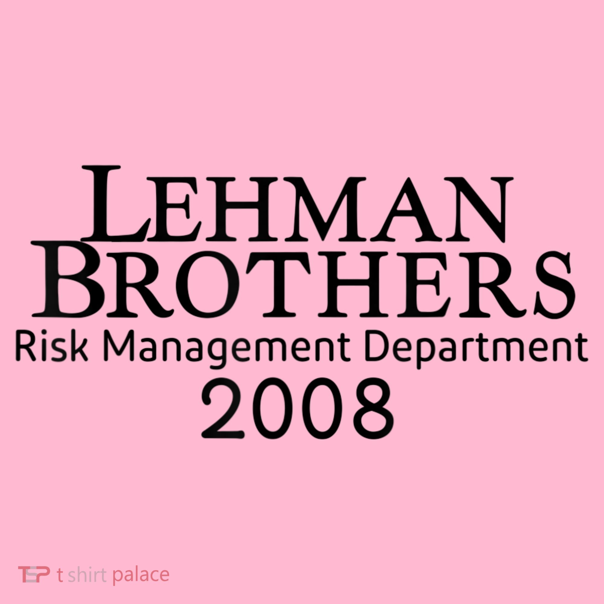 Lehman Brothers Risk Management Department 2008 Coaster