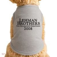 Lehman Brothers Risk Management Department 2008 Doggie Tank thumb 0