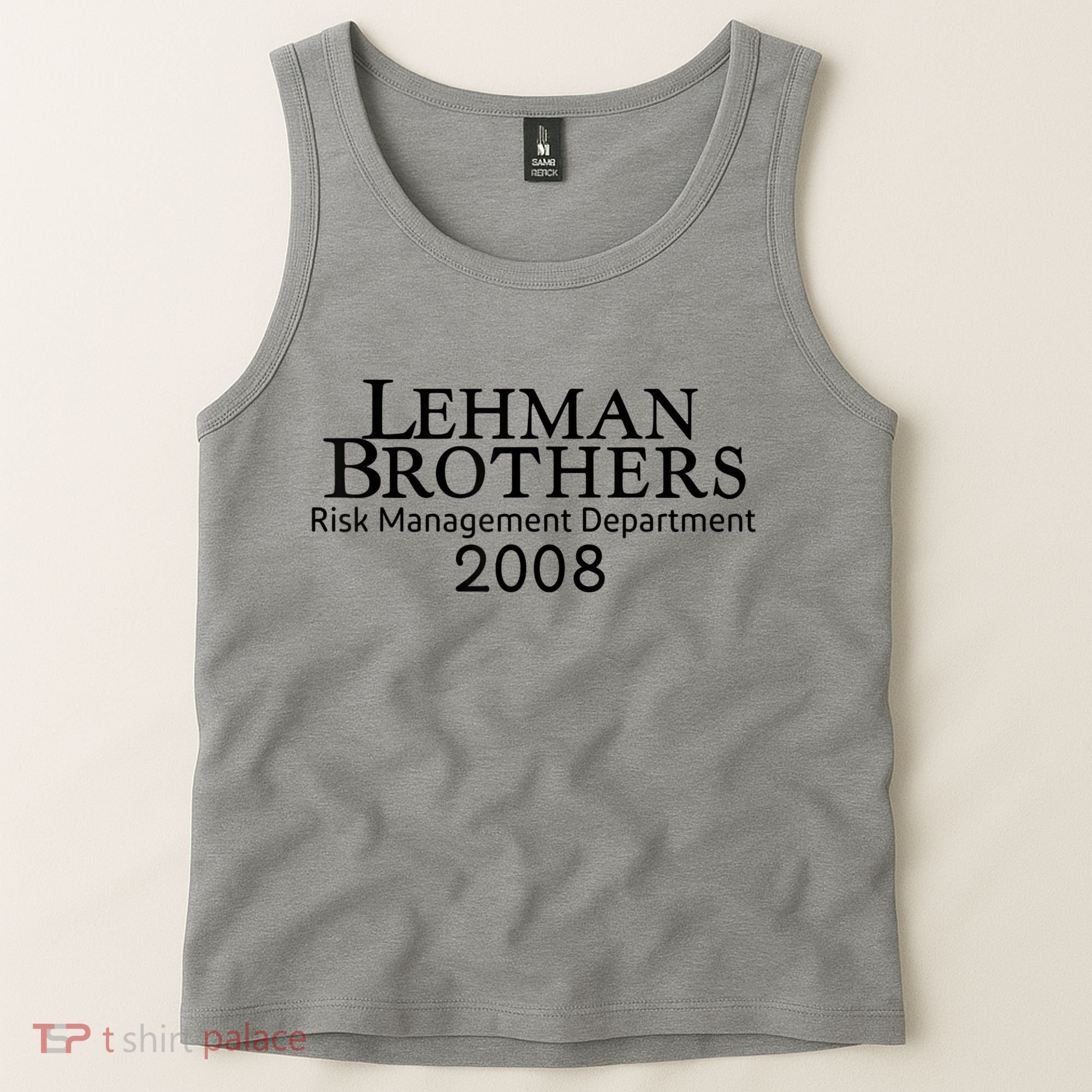 Lehman Brothers Risk Management Department 2008 Tank Top