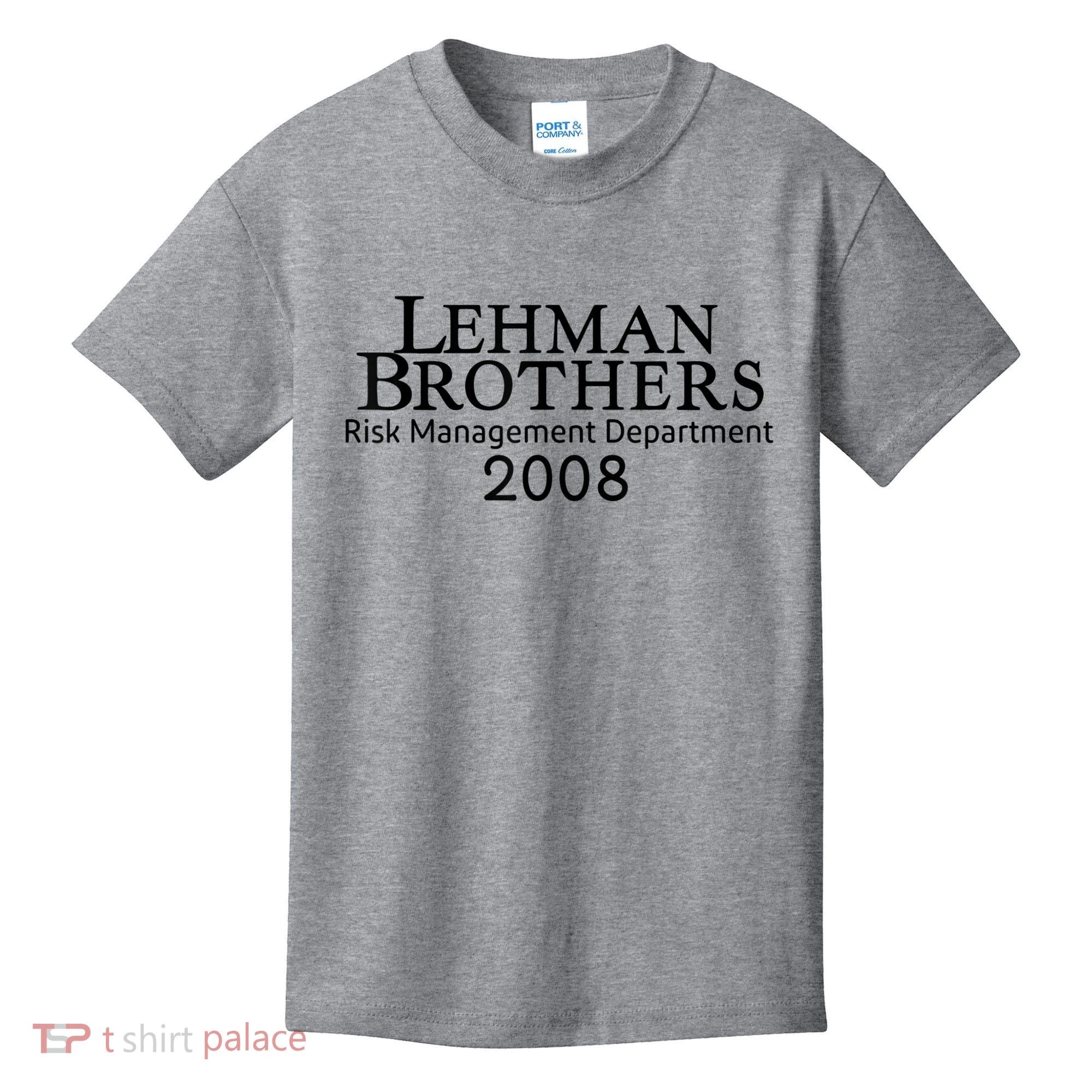 Lehman Brothers Risk Management Department 2008 Kids T-Shirt