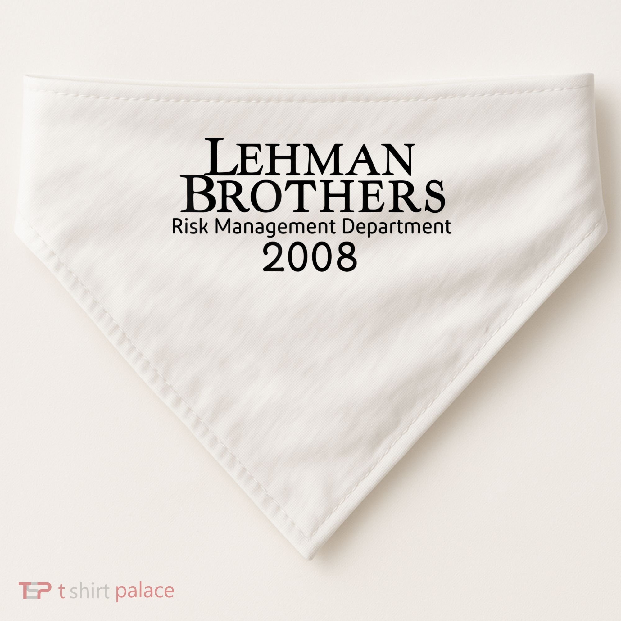 Lehman Brothers Risk Management Department 2008 USA-Made Doggie Bandana