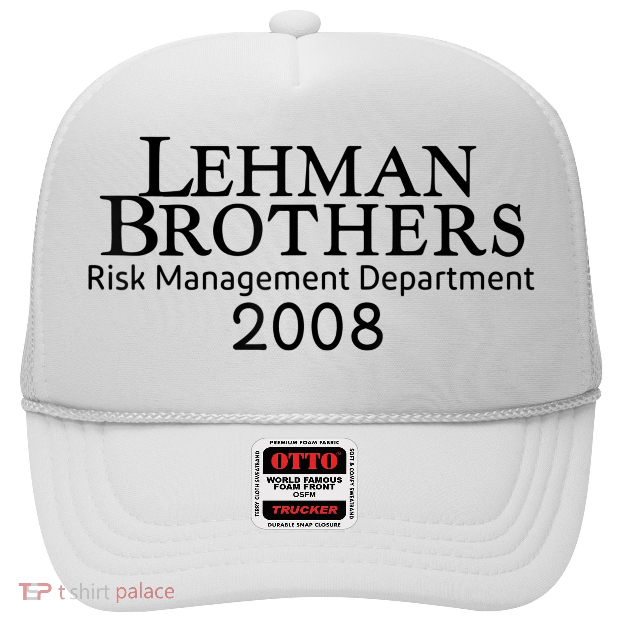 Lehman Brothers Risk Management Department 2008 Hat
