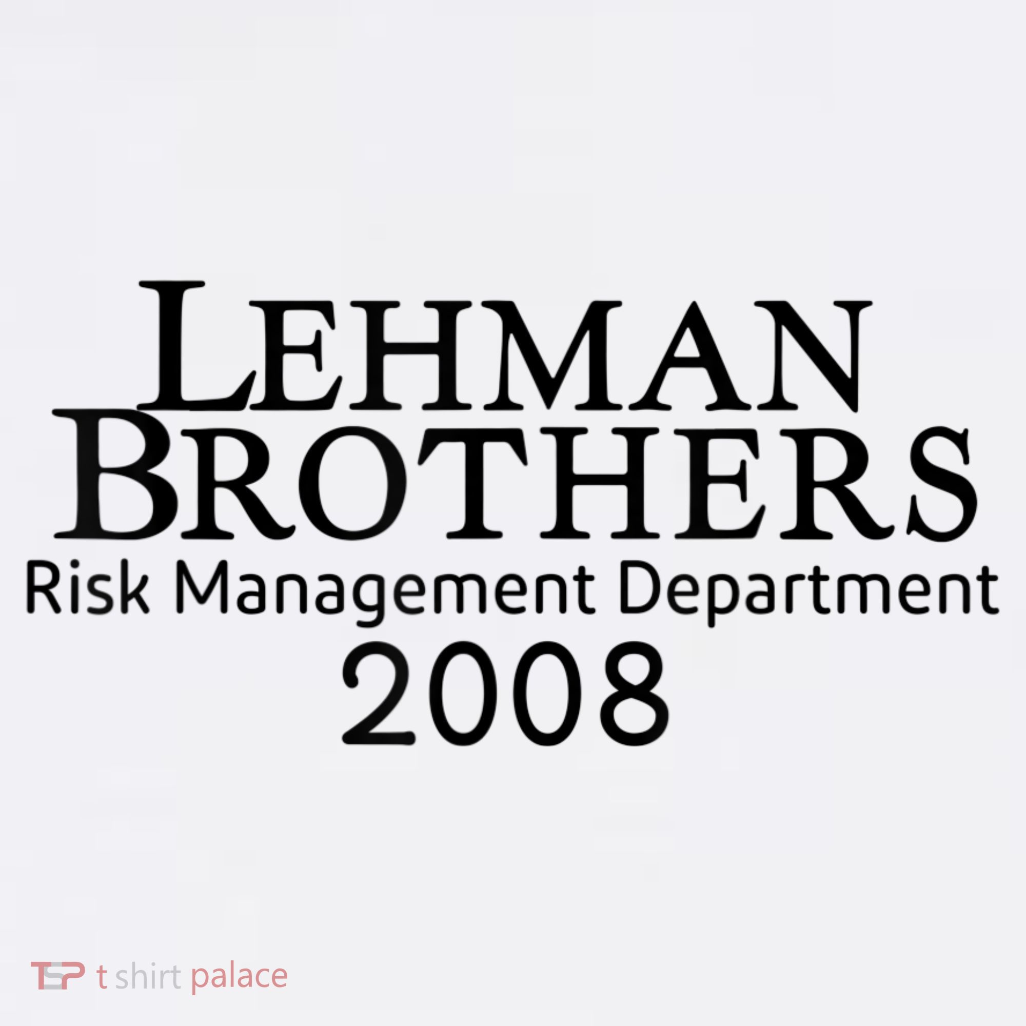 Lehman Brothers Risk Management Department 2008 Hat