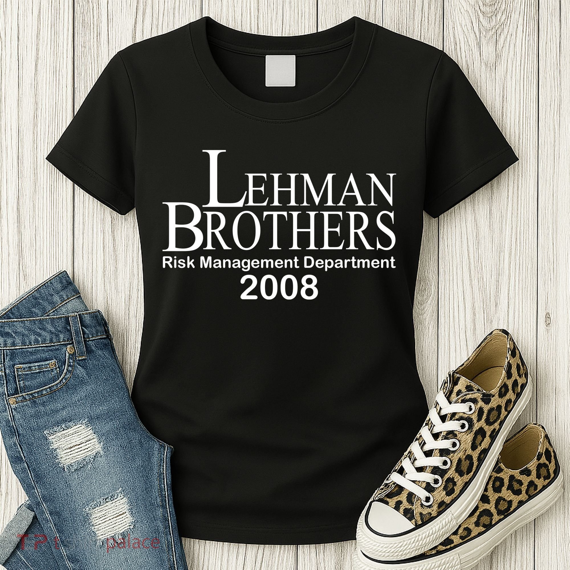 Lehman Brothers Risk Management Department 2008 Women's T-Shirt