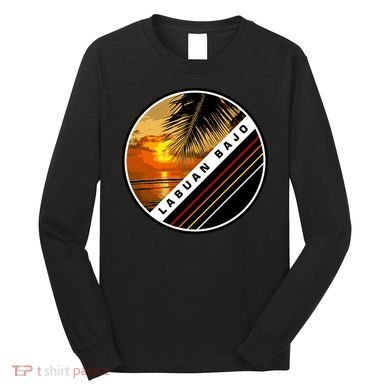 Labuan Bajo Retro Sunset Long Sleeve Shirt