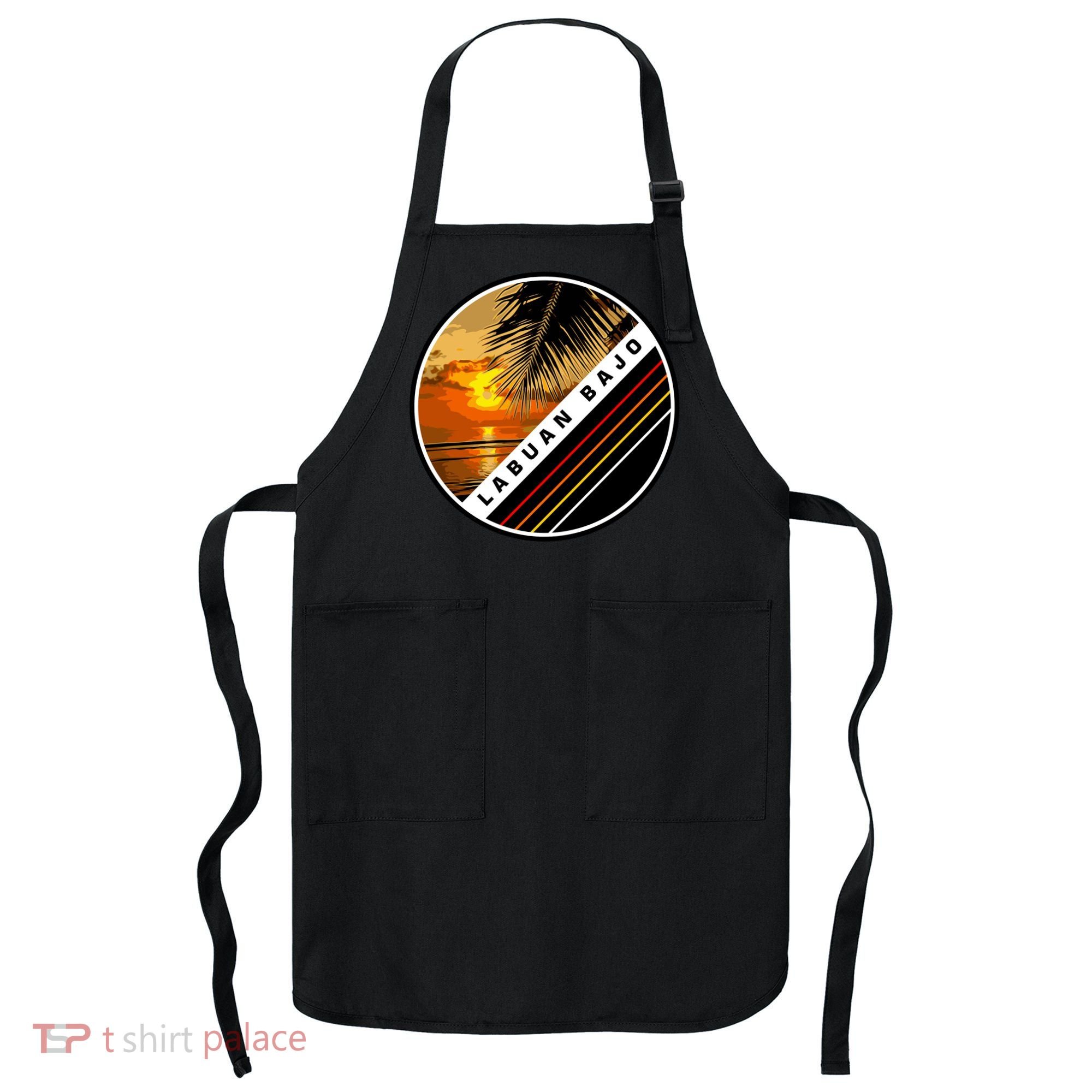 Labuan Bajo Retro Sunset Apron