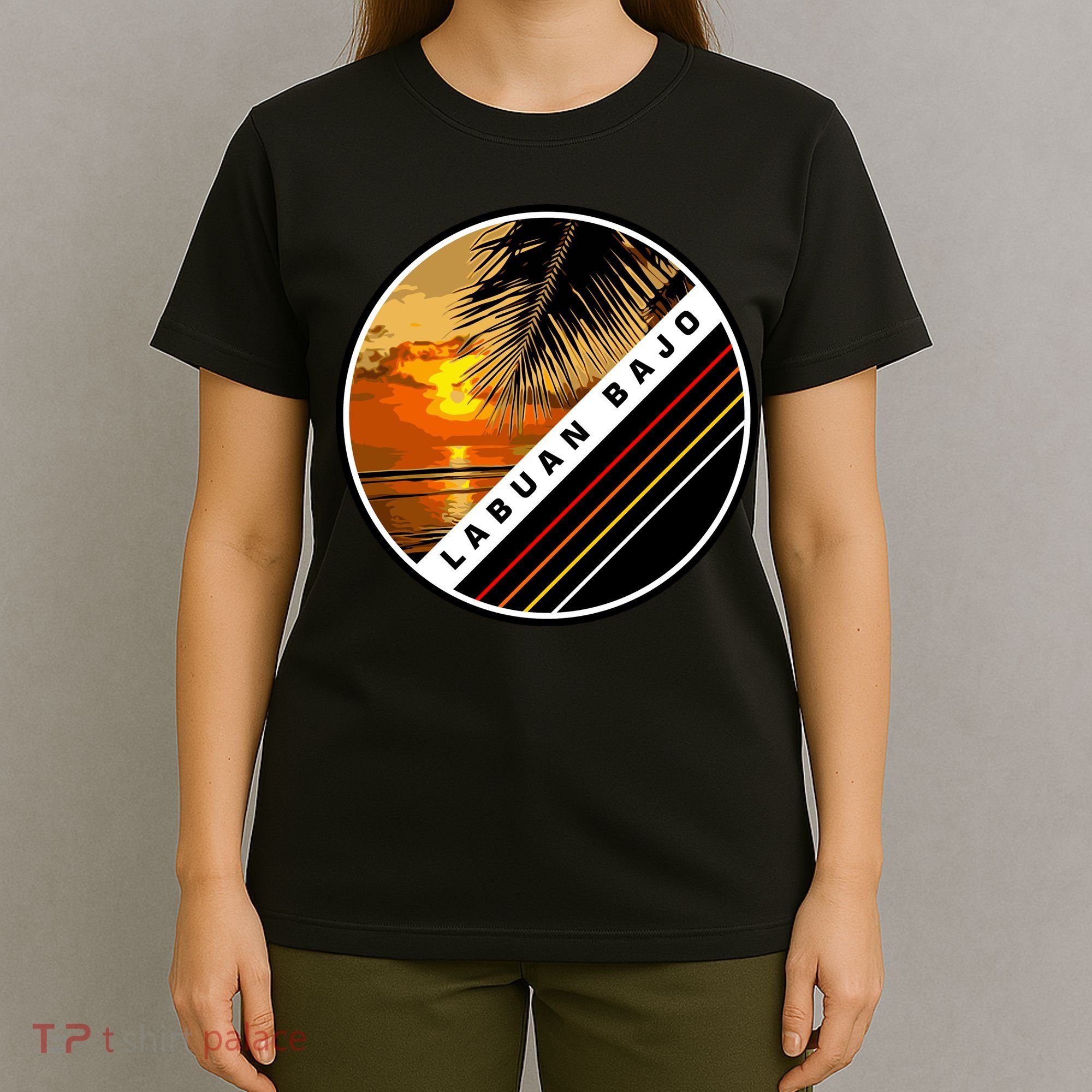 Labuan Bajo Retro Sunset T-Shirt