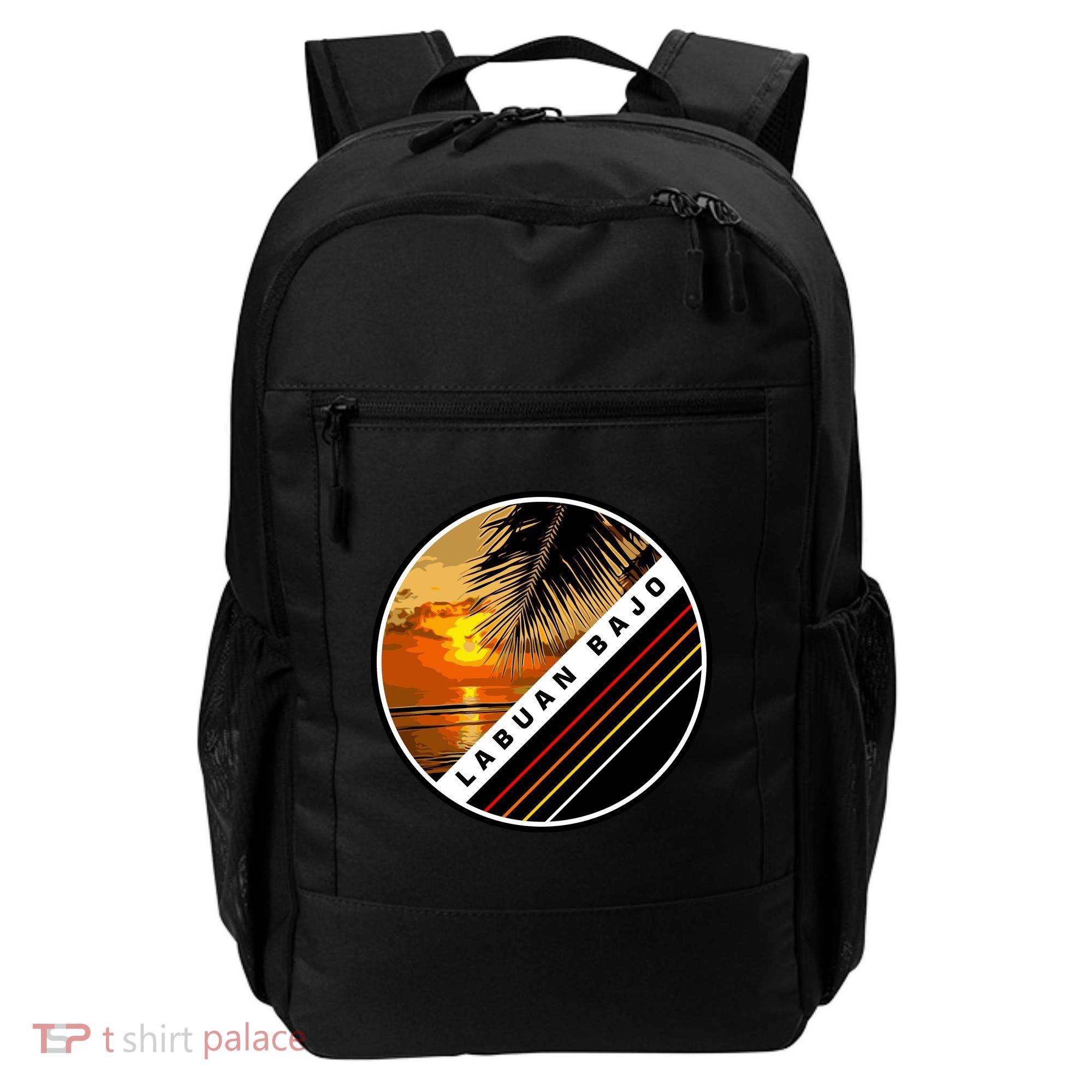 Labuan Bajo Retro Sunset Backpack