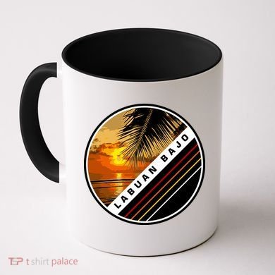 Labuan Bajo Retro Sunset Coffee Mug