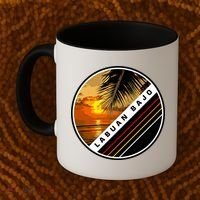 Labuan Bajo Retro Sunset Coffee Mug thumb 2