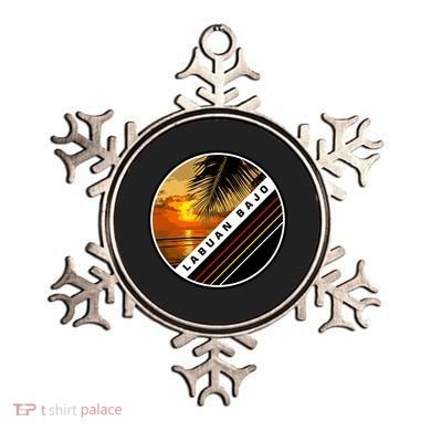 Labuan Bajo Retro Sunset Ornament