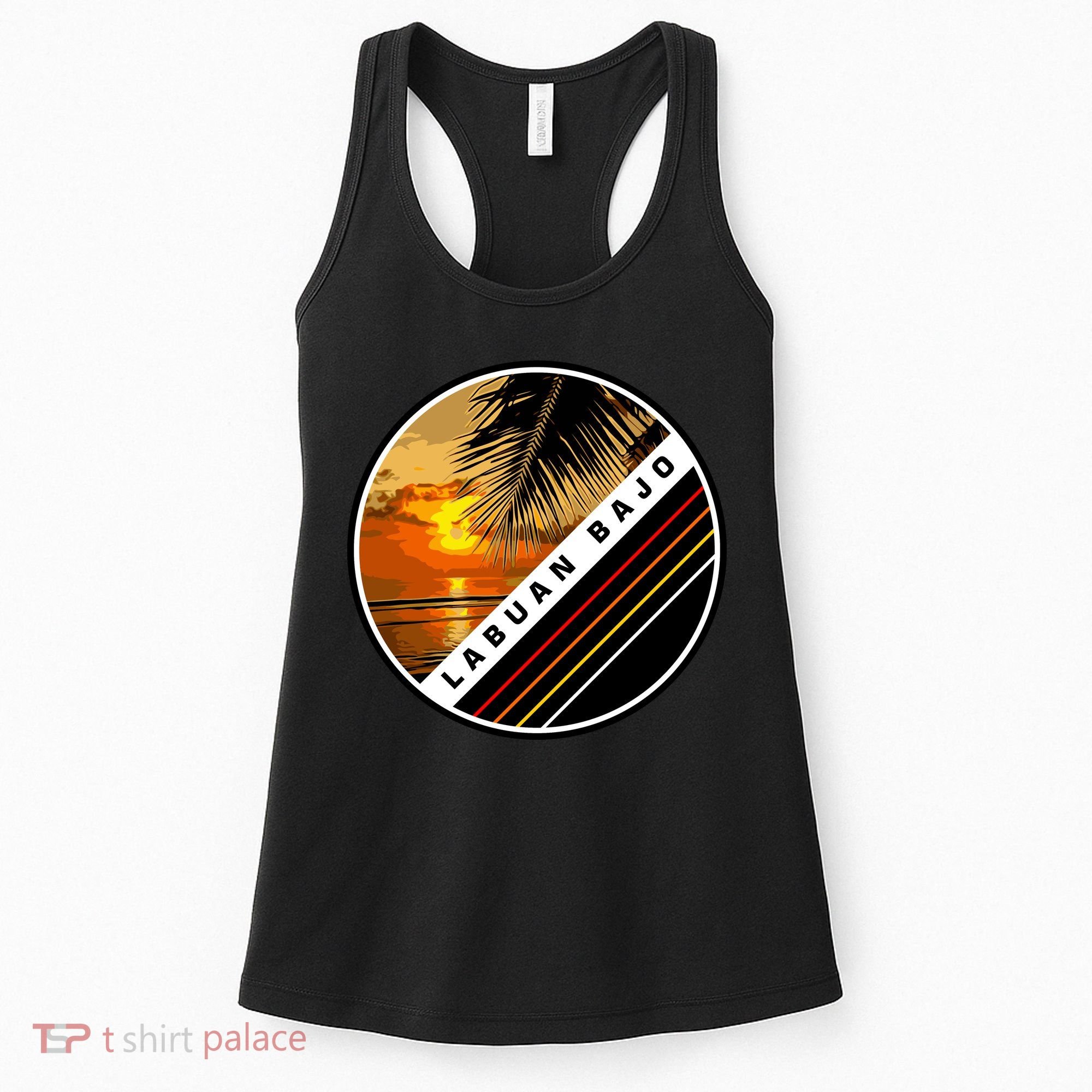Labuan Bajo Retro Sunset Women's Tank Top