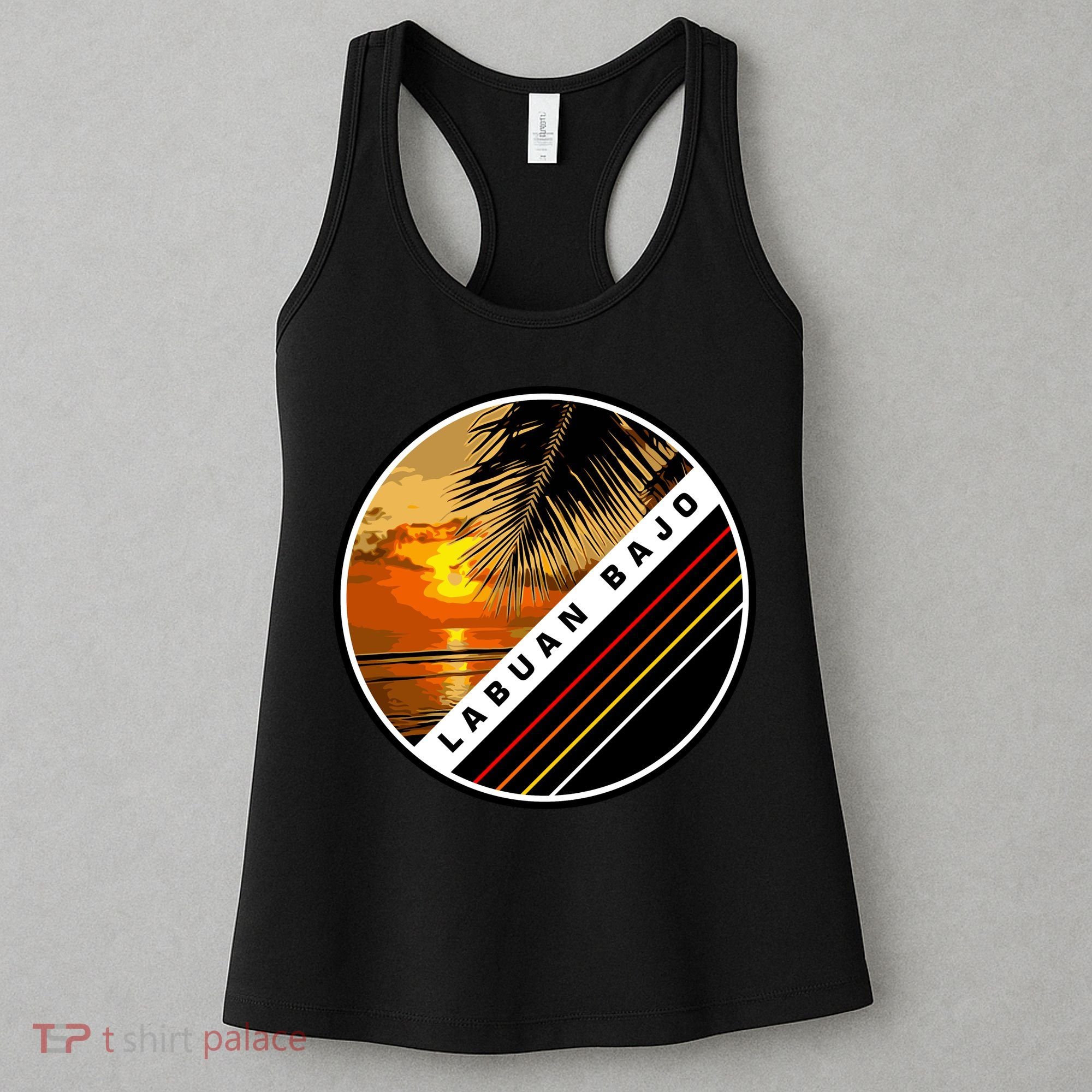 Labuan Bajo Retro Sunset Women's Tank Top