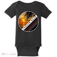 Labuan Bajo Retro Sunset Baby Bodysuit thumb 0