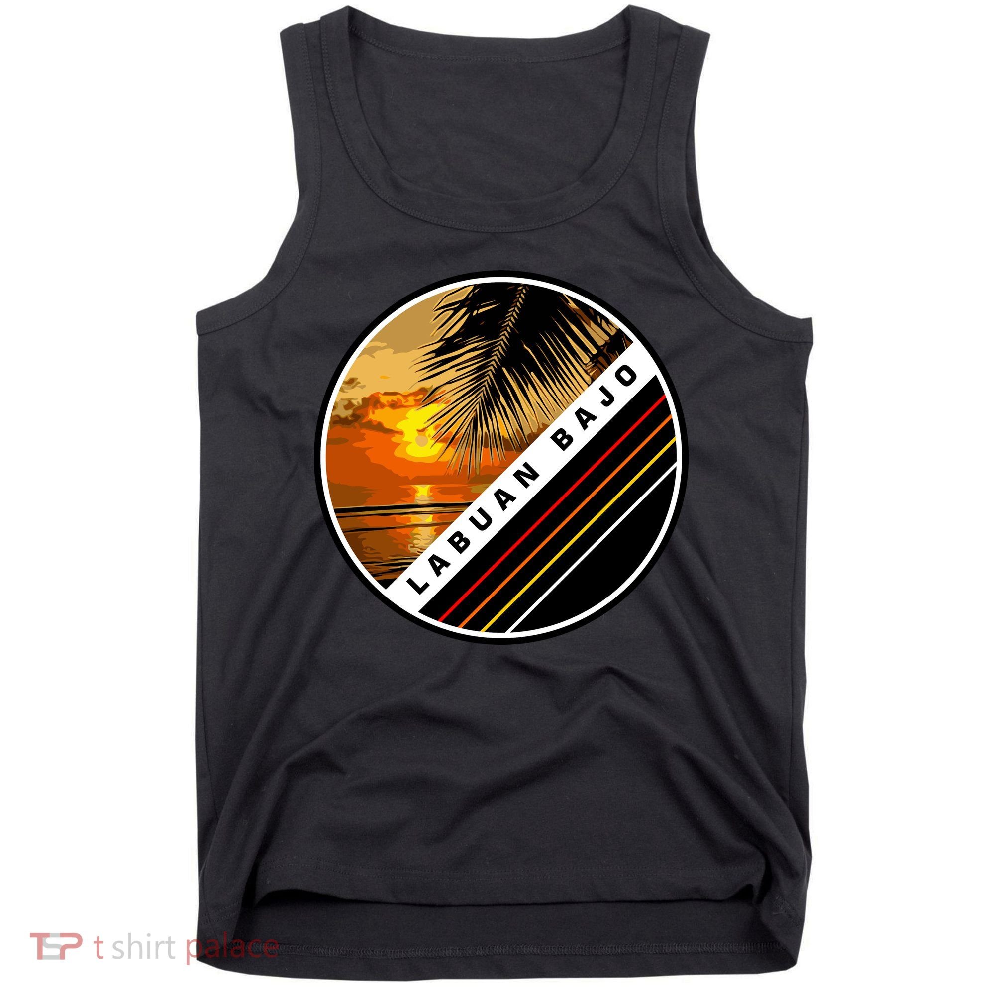Labuan Bajo Retro Sunset Tank Top