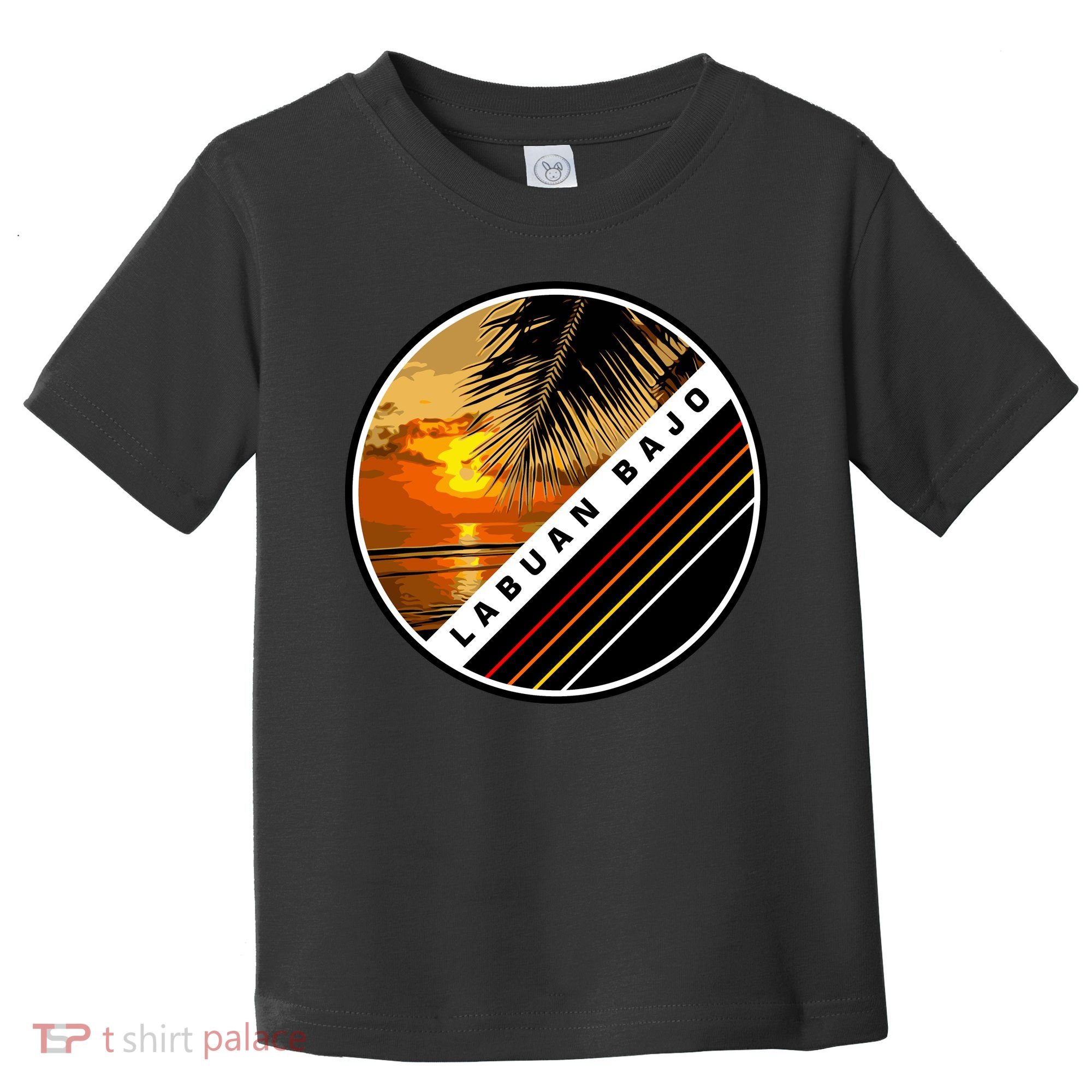 Labuan Bajo Retro Sunset Toddler T-Shirt