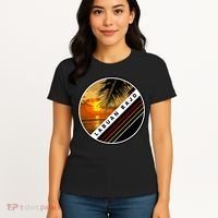 Labuan Bajo Retro Sunset Women's T-Shirt thumb 4