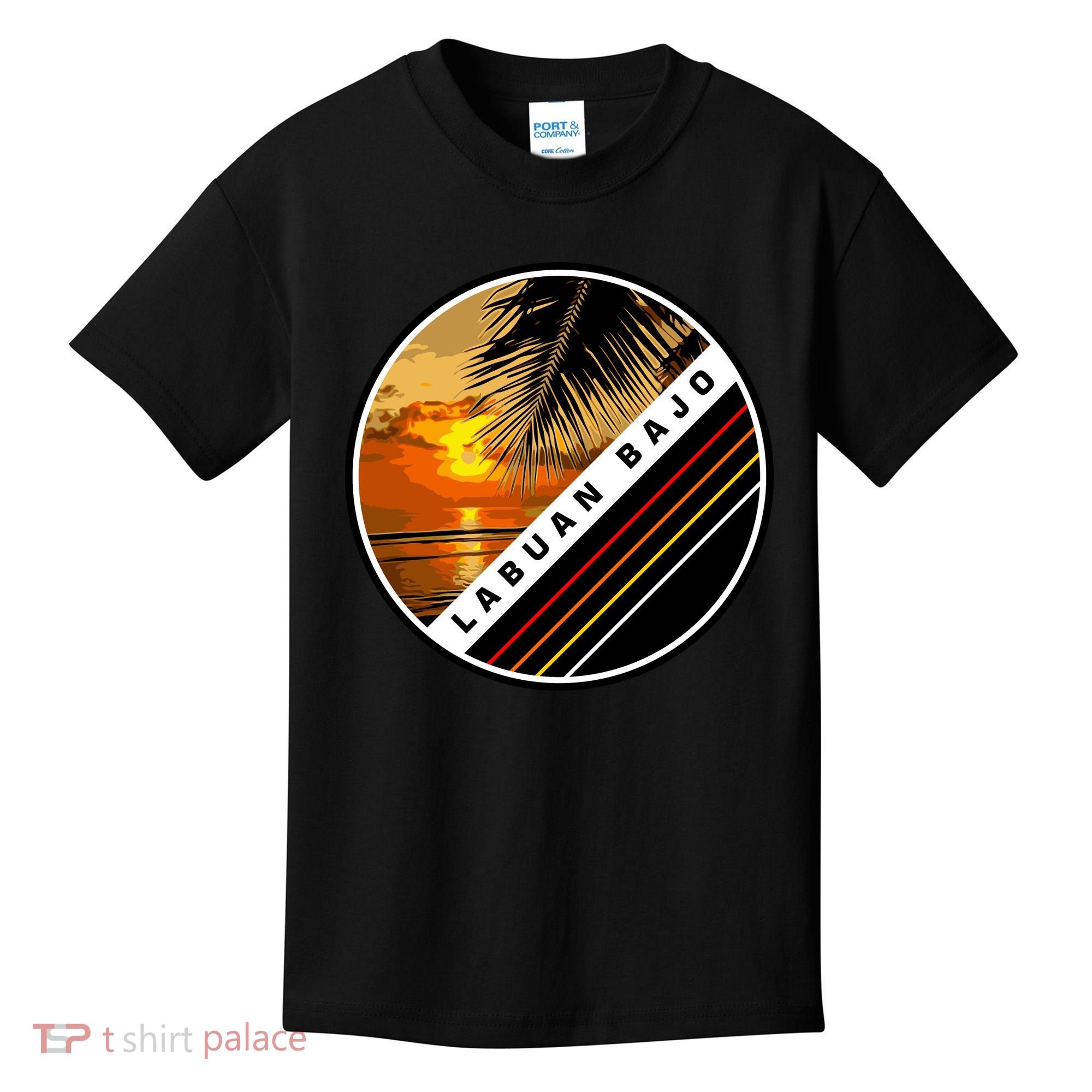 Labuan Bajo Retro Sunset Kids T-Shirt