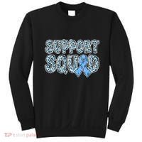 Light Blue Ribbon Leopard Support Squad Prostate Cancer Sweatshirt thumb 0