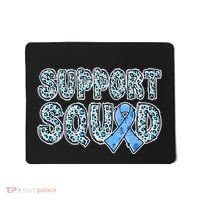 Light Blue Ribbon Leopard Support Squad Prostate Cancer Mousepad thumb 0