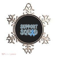 Light Blue Ribbon Leopard Support Squad Prostate Cancer Ornament thumb 0