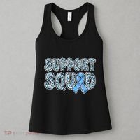 Light Blue Ribbon Leopard Support Squad Prostate Cancer Women's Tank Top thumb 3