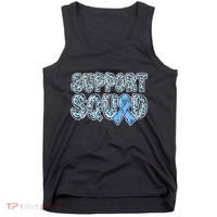 Light Blue Ribbon Leopard Support Squad Prostate Cancer Tank Top thumb 0