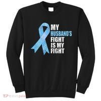 Light Blue Ribbon Supporter Wife Prostate Cancer Awareness Sweatshirt thumb 0